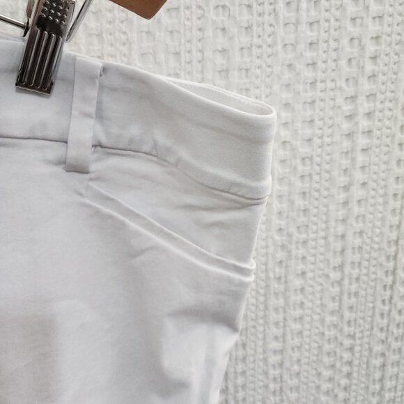 Lane Bryant White Cropped Pants Plus Size 22 Stretch Cotton Blend - Picture 9 of 12